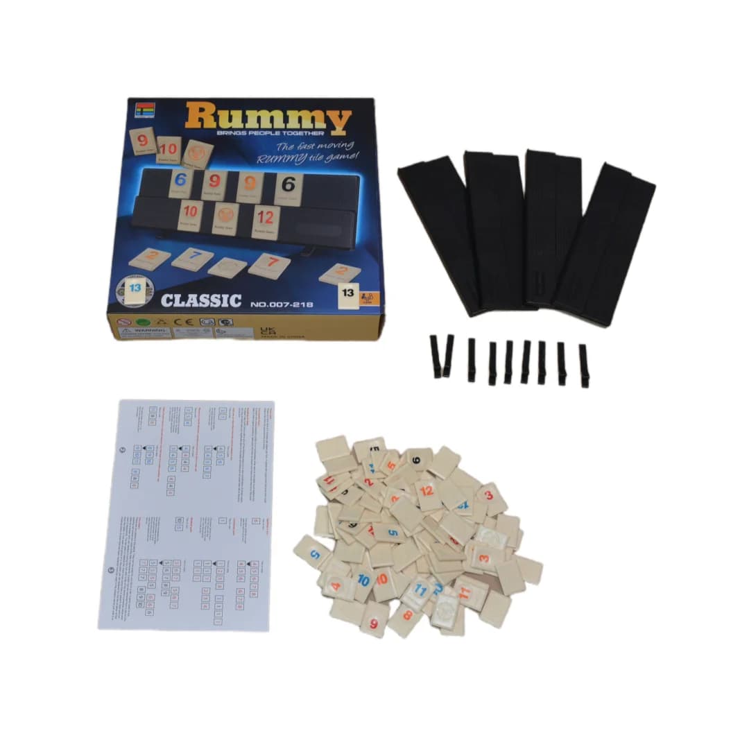 "Classic Rummy : Jeu de cartes numérique rapide et dynamique, version anglaise du jeu de Bridge numérique, adapté aux jeux de correspondance de nombres pour enfants, aux jeux de cartes, aux jeux de so