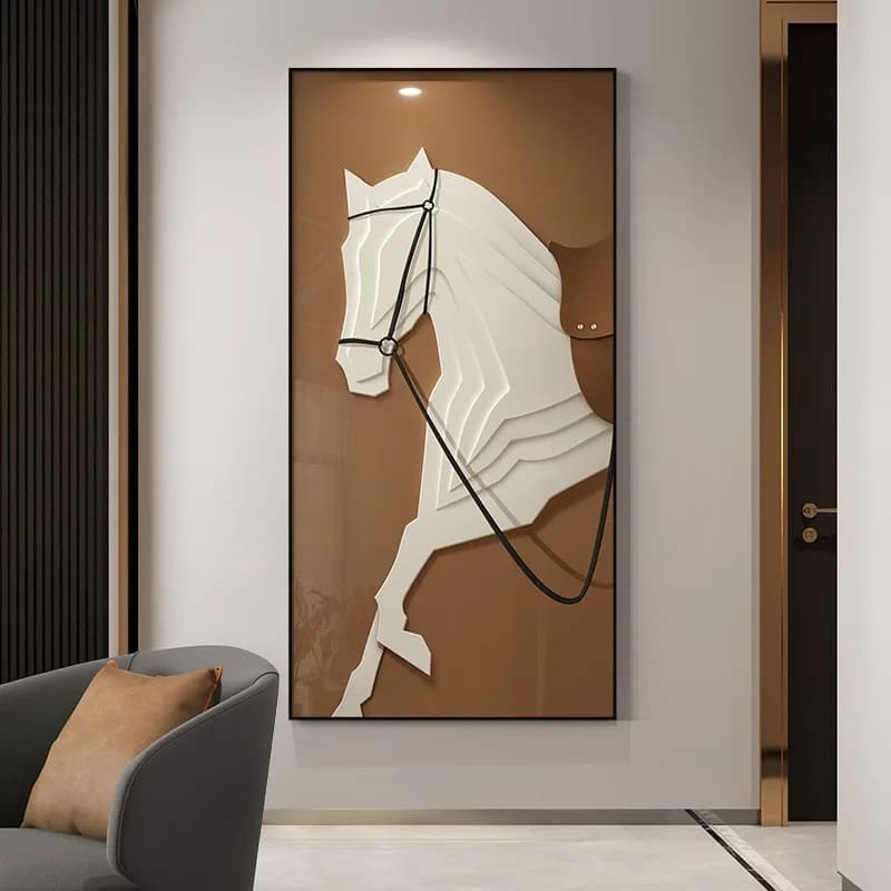Affiches et impressions sur toile de chevaux de luxe modernes, art mural, peinture décorative d'entrée, porche, salon, décor à la maison
