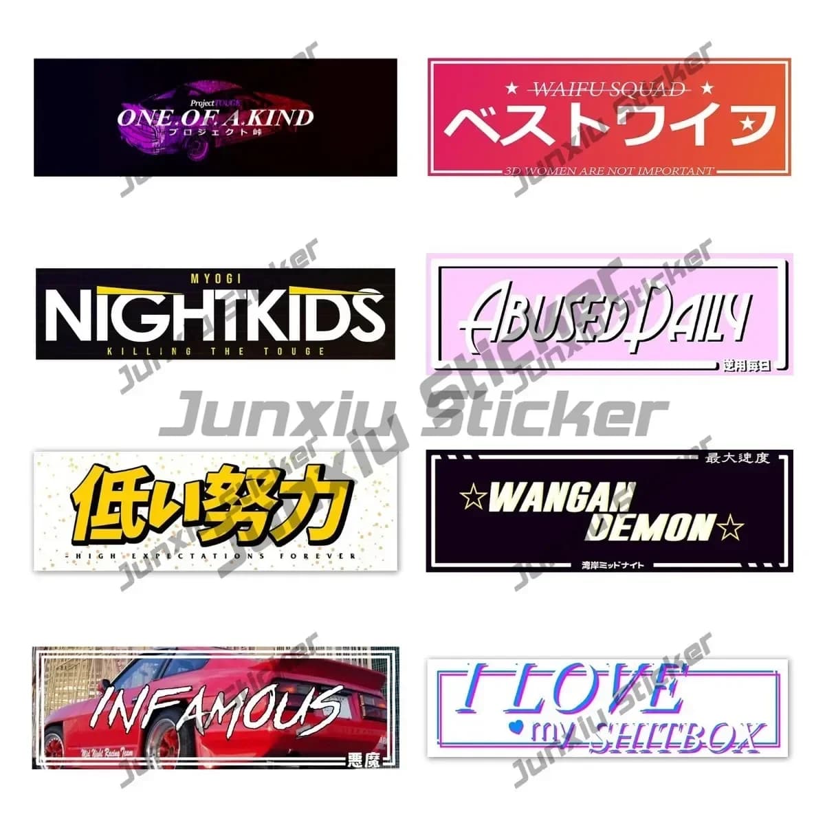TakJDM Slap-Autocollants de voiture japonais, drôle, JDM, remise en état, décalcomanie en vinyle, course, rallye, SUV, montres, moto, étanche, accessoires de voiture