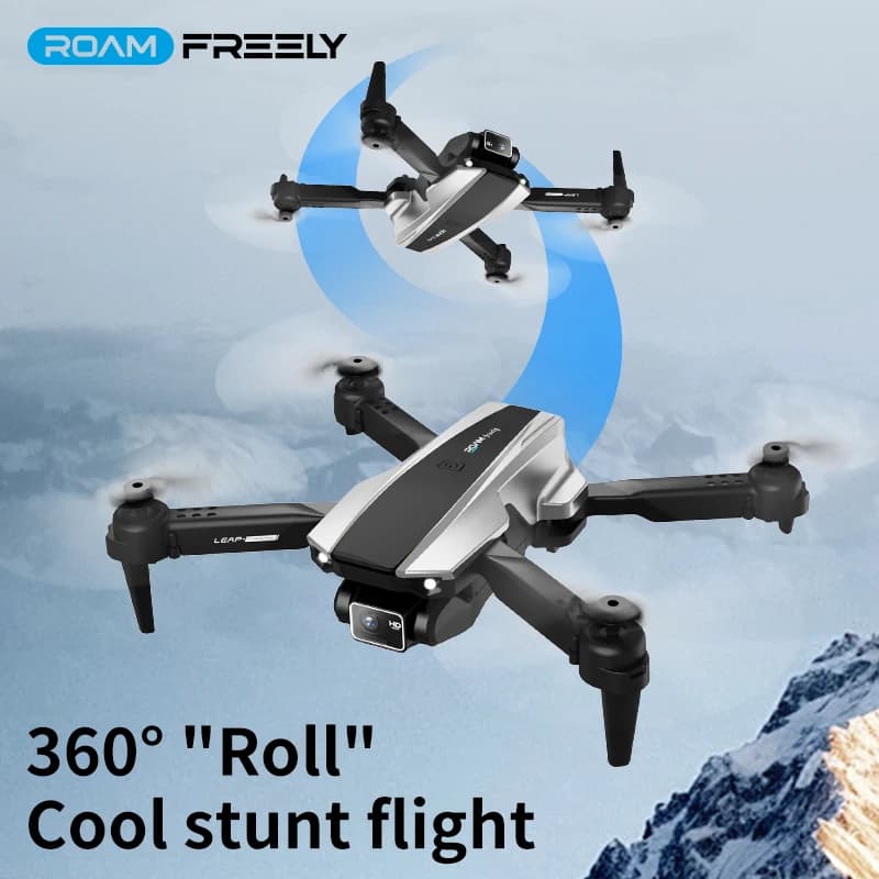 Drone quadrirotor pliable H30 : flux optique, double caméra, prise de vue aérienne HD en temps réel, jouet télécommandé