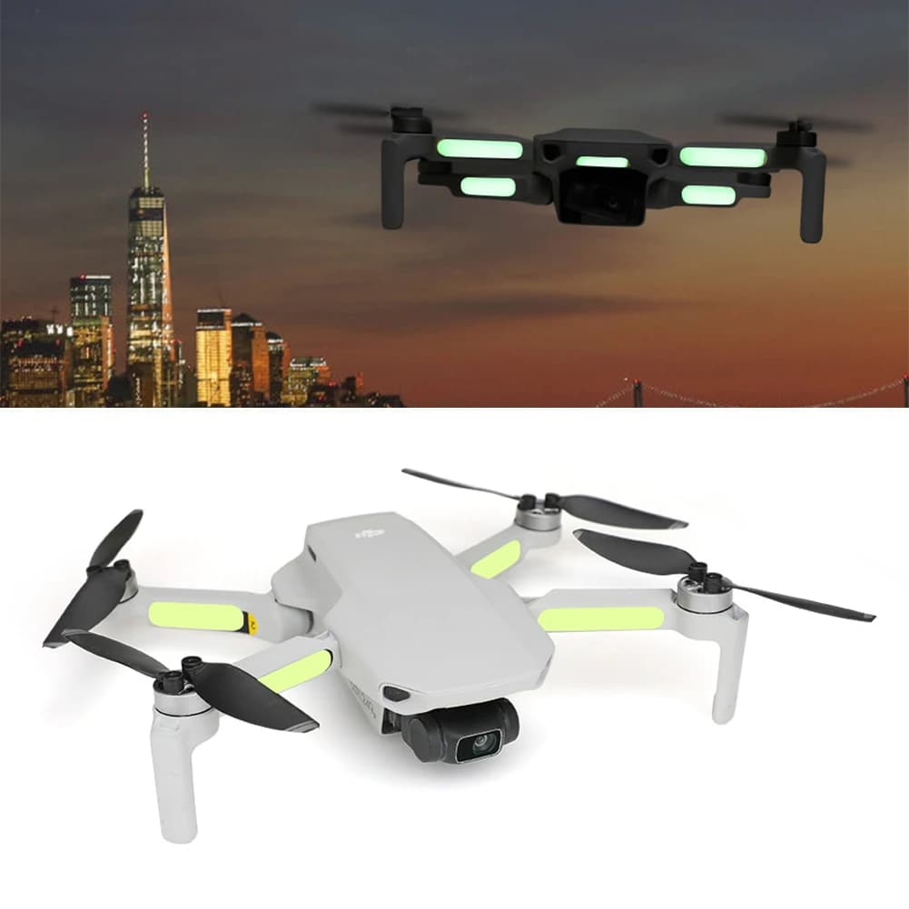 Autocollants lumineux pour Drone avec caméra, accessoires de peau pour Drone DJI Air 3S/NEO/Mini 2/SE/Mini 4 Pro/Mini 3 Pro