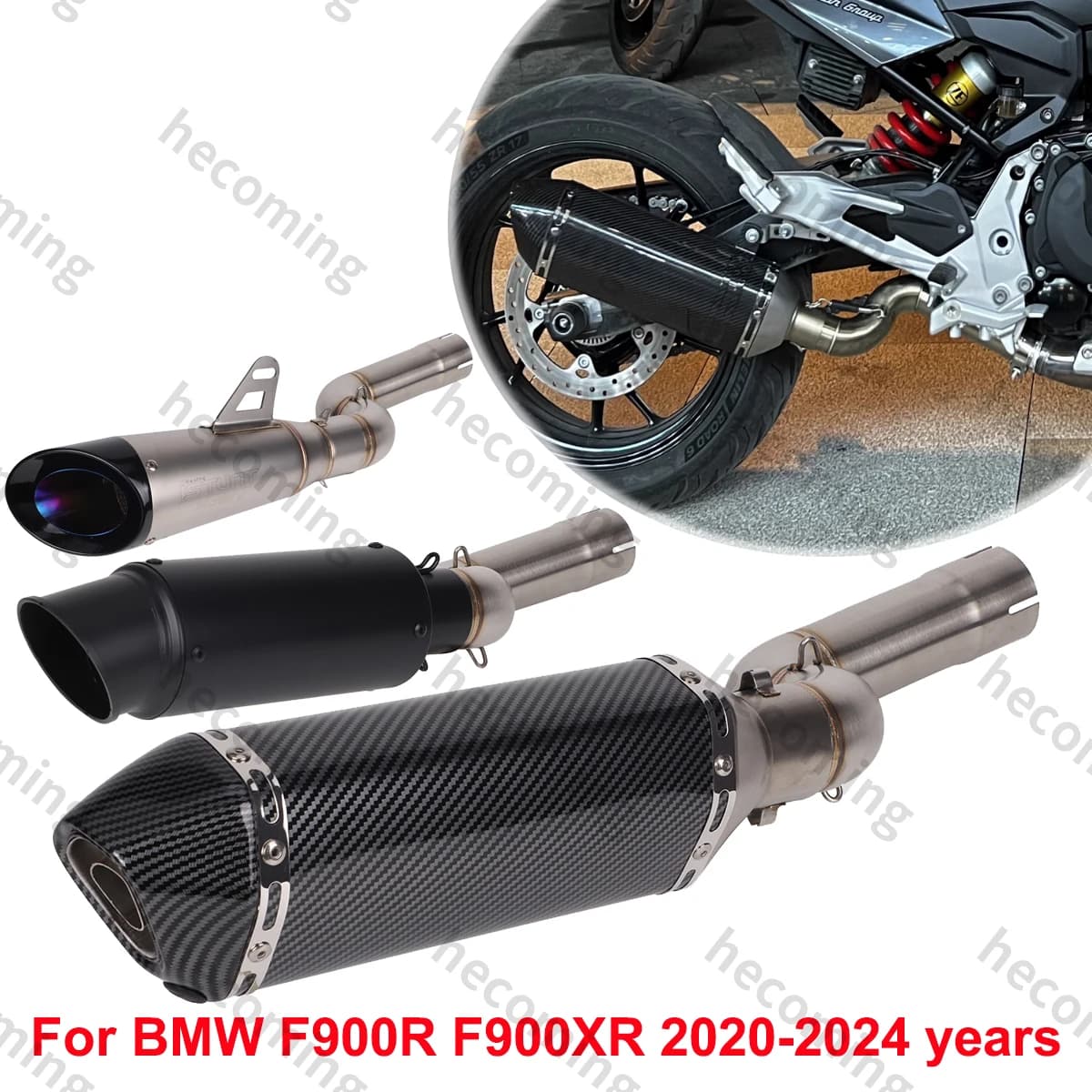 Systèmes d'échappement F900R pour BMW F900R F900XR F 900 R XR F900 R 2020 2021 2022 2023 2024, modification de silencieux à enfiler