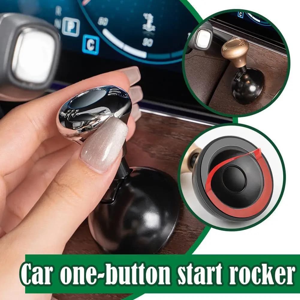 Joystick de démarrage à un bouton pour voitures, petit bouton de démarrage et d'arrêt du moteur à tête rouge, clé de Joystick, boule de Joystick, accessoires de voiture