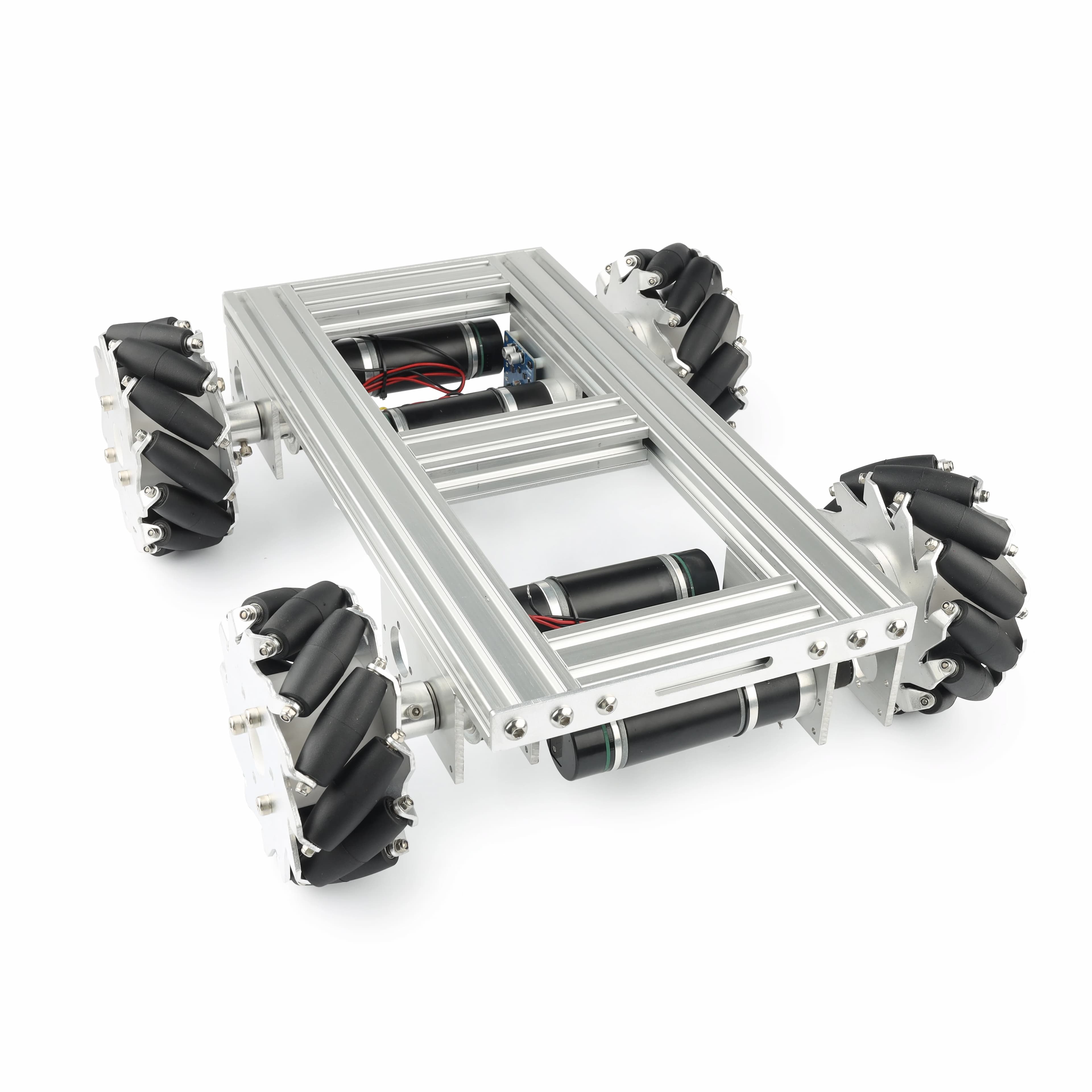 Robot Mobile omnidirectionnel de chariot de roue Mecanum 4WD robuste de 35kg avec le châssis en métal de moteur