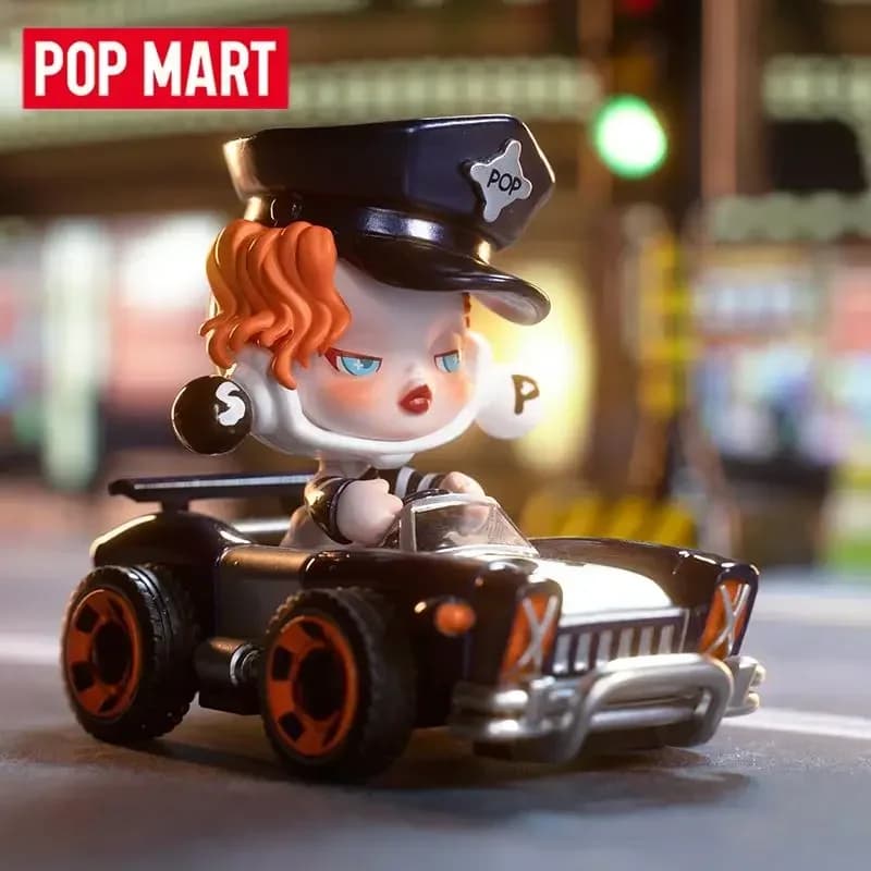 POP MART POPCAR Super Track Series Figurine Anime Tendance Boîte Mystère Surprise Jouets Figurines Mignonnes Poupée Sac