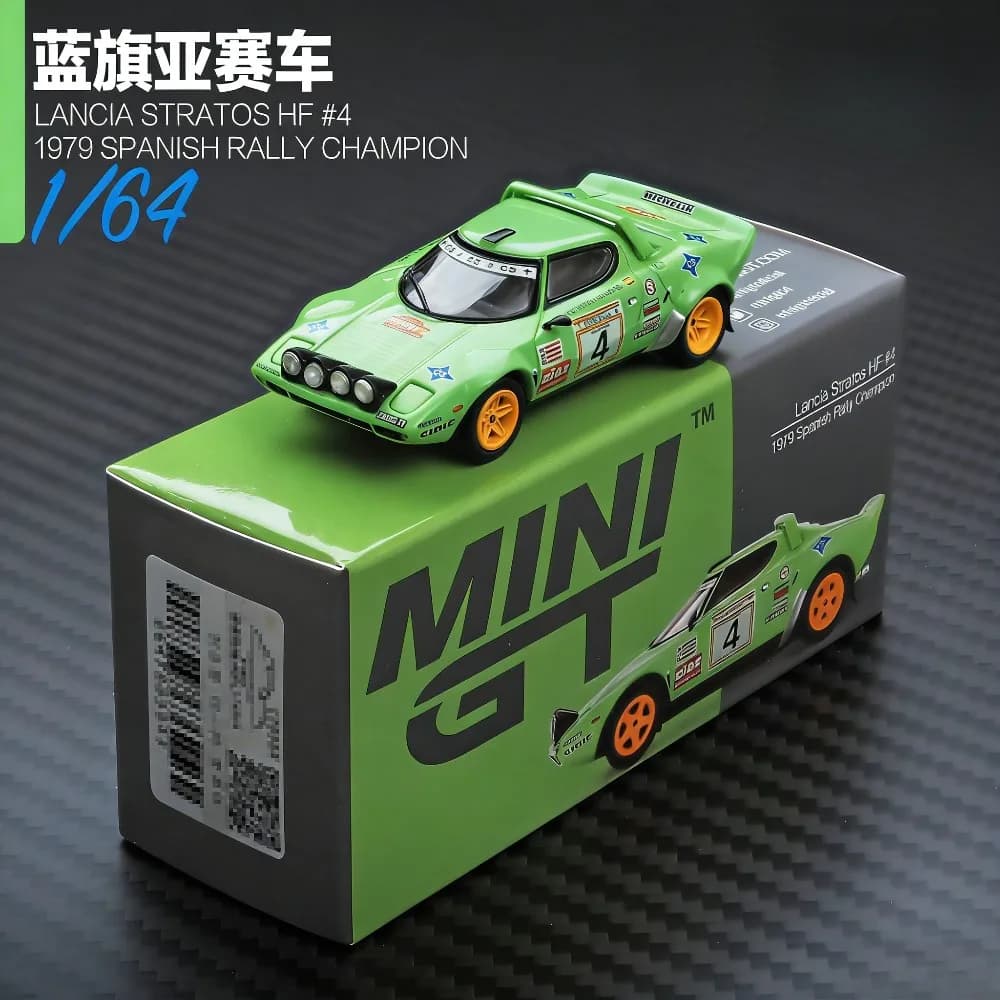 MINIGT 1/64 Porsche 911 Dakar rallye oncleRally Lancia Stratos HF Subaru WRC Crally modèle de voiture en alliage Miniature moulé sous pression jouet de collection
