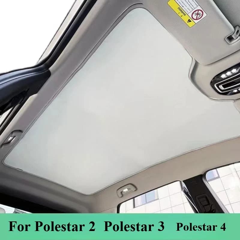 Pare-soleil de toit en verre pour Volvo Polestar 2 Polestar, pare-soleil avant arrière, puits de lumière de toit ouvrant, nouvelle mise à niveau, 3/4