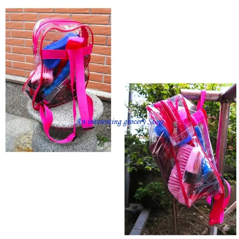Ensemble d'outils massage toilettage pour chevaux, fournitures nettoyage bain, équipement nettoyage pour 652D