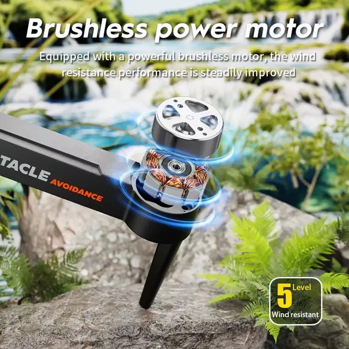 Drone d'évitement d'obstacles sans balais E99S avec caméra 4K pour touristes et passionnés de photographie aérienne