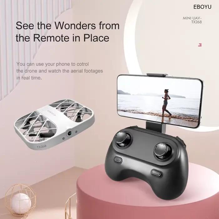 JJRC H107 8k Drone wifi fpv drones avec caméra hd 4k télécommande hélicoptère avion poche quadrirotor cadeau de noël pour les garçons
