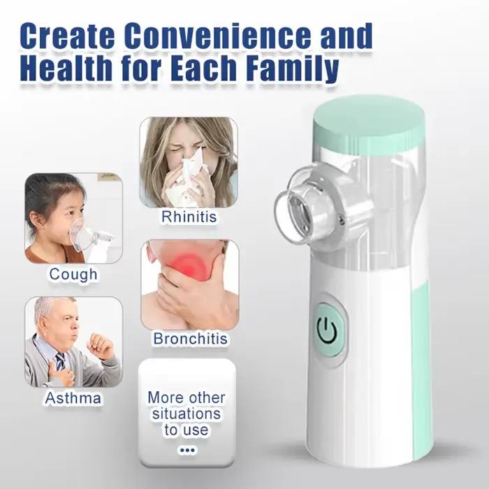 Nébuliseur médical pour enfants et adultes, inhalateur pour asthme, inhalateur à vapeur, automizer de détermination, soins de santé à domicile