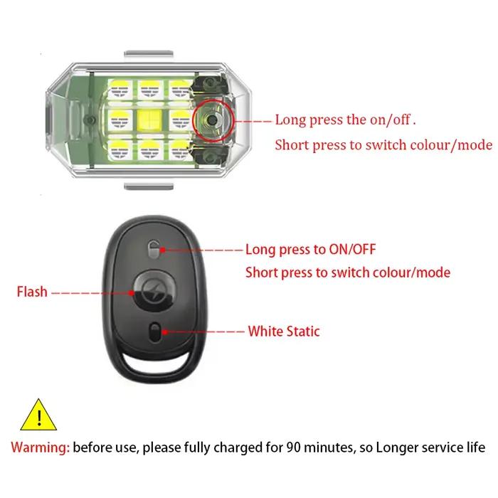 Lumière stroboscopique LED sans fil pour Drone