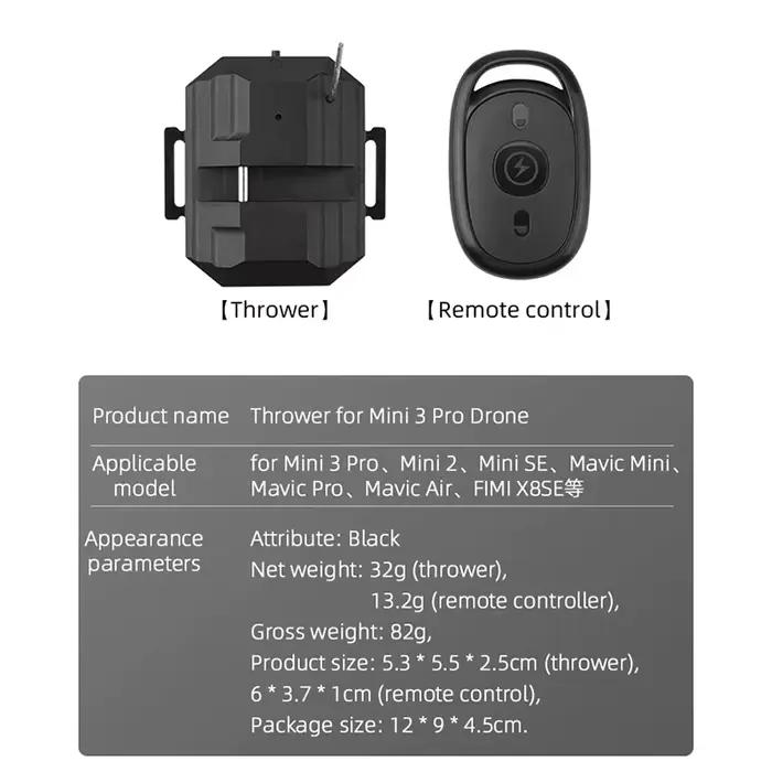 Système Airdrop universel pour Drone DJI Mini 4 Pro/Mini 4 4K/Mini 3 Pro/Mavic 3/Mini 2/AIR 2/2S/Mavic 2/Fimi X8 SE
