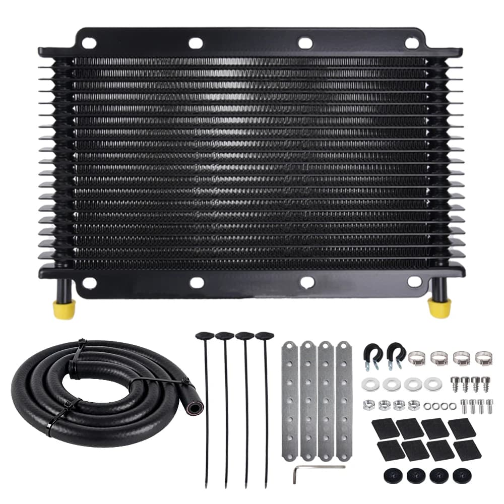 ZSRacing – Kit de refroidissement d'huile de Transmission universel, 19/25/32 rangées, 9.6mm, 3/8 po