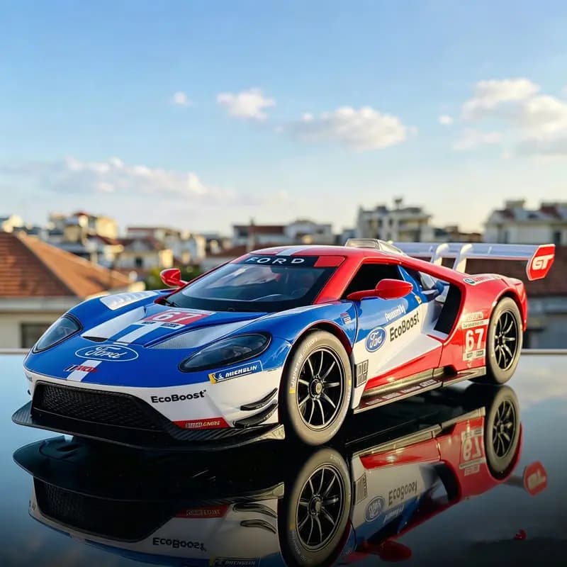 Modèle de voiture de sport Ford GT LM GTE en alliage 1:24, modèle de voiture de course en métal moul