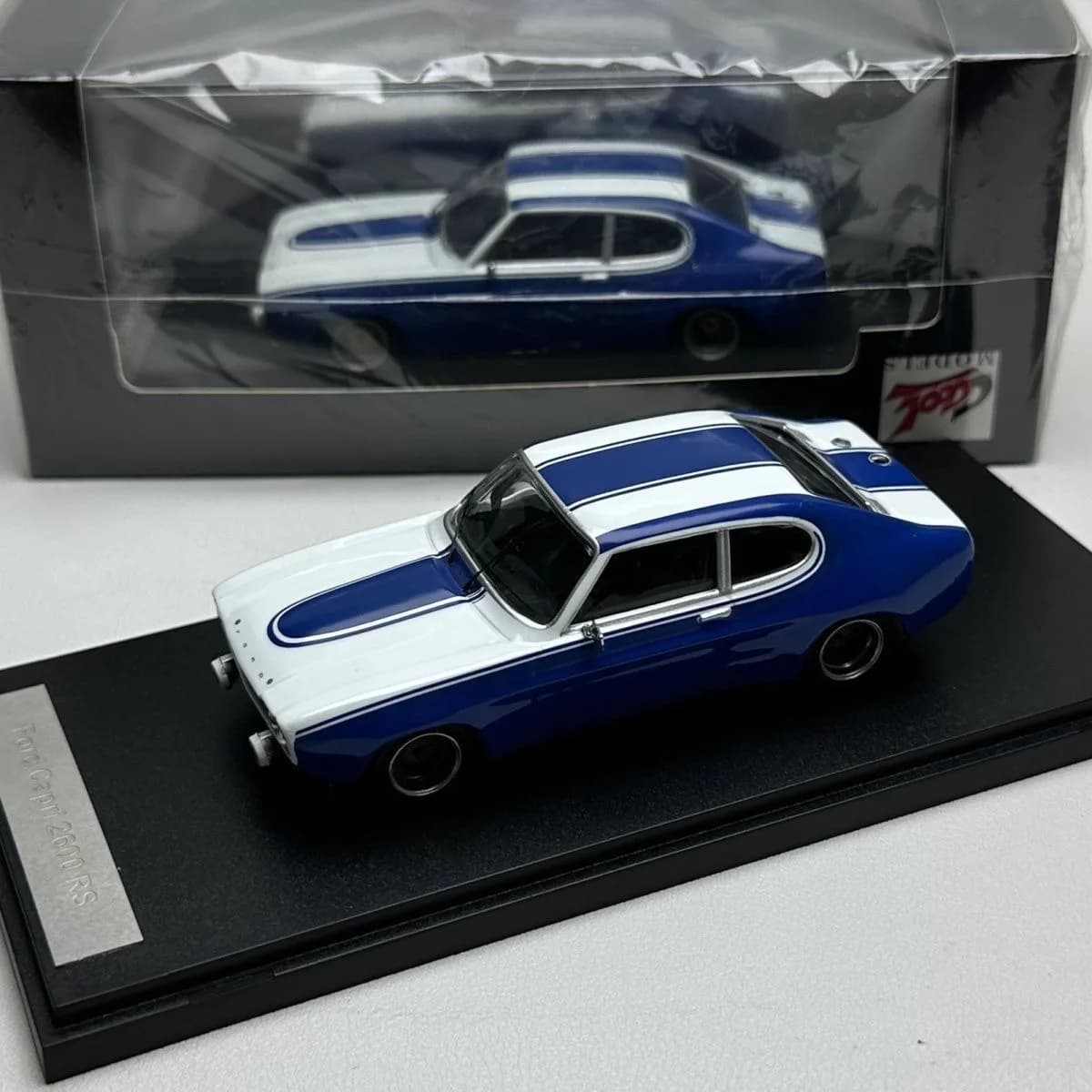 Voiture en alliage 1:43, modèle Ford Capri 2600 Rs, voiture de sport Ford, collection classique rétr