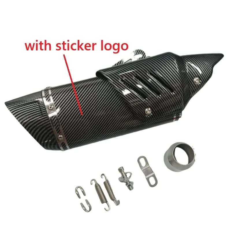 Silencieux d'échappement de course pour moto 51MM, compatible avec CFMOTO, QJMOTOR, Kawasaki, Yamaha