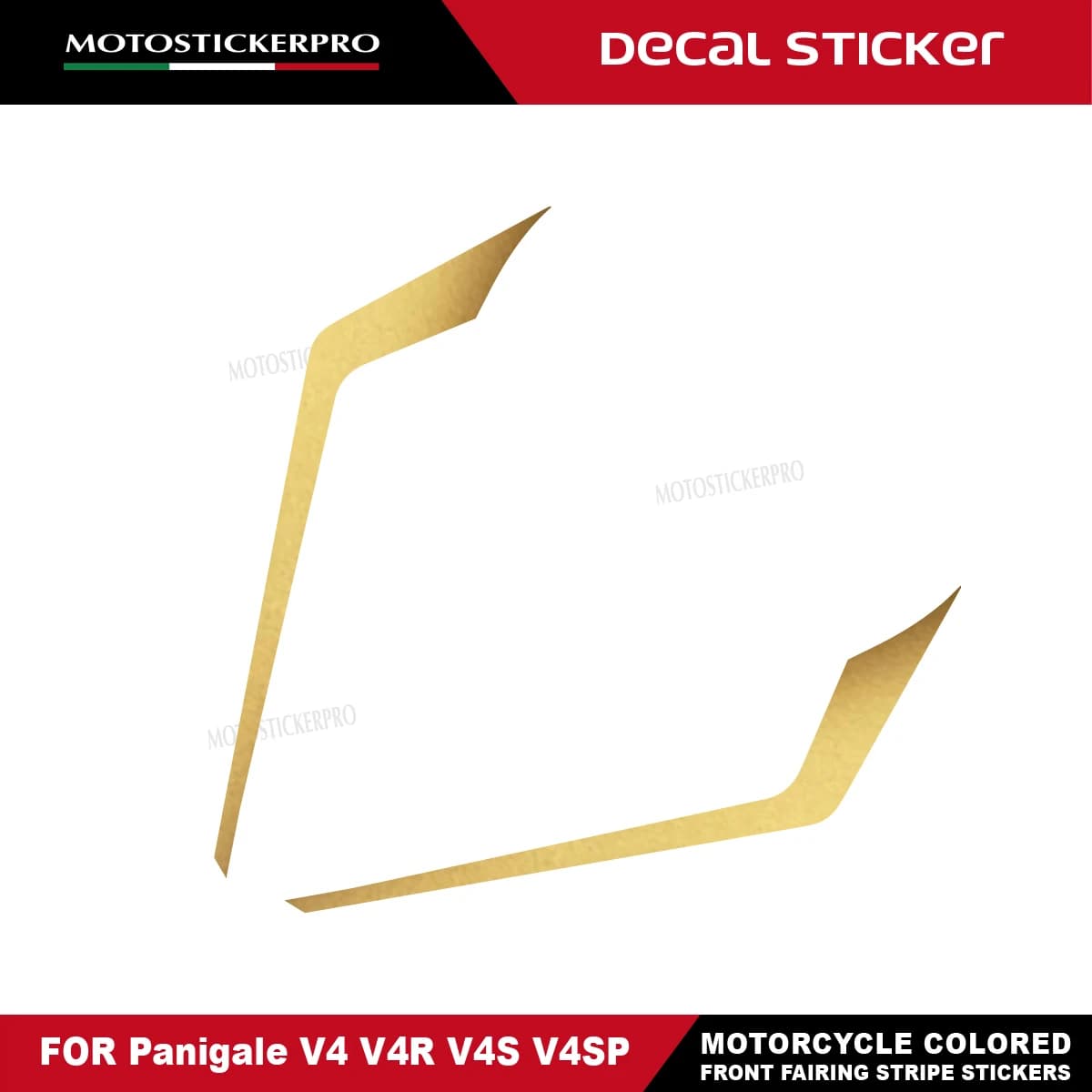 Autocollants décoratifs colorés pour carénage avant, bande de course, pour moto Panigale V4 V4R V4S