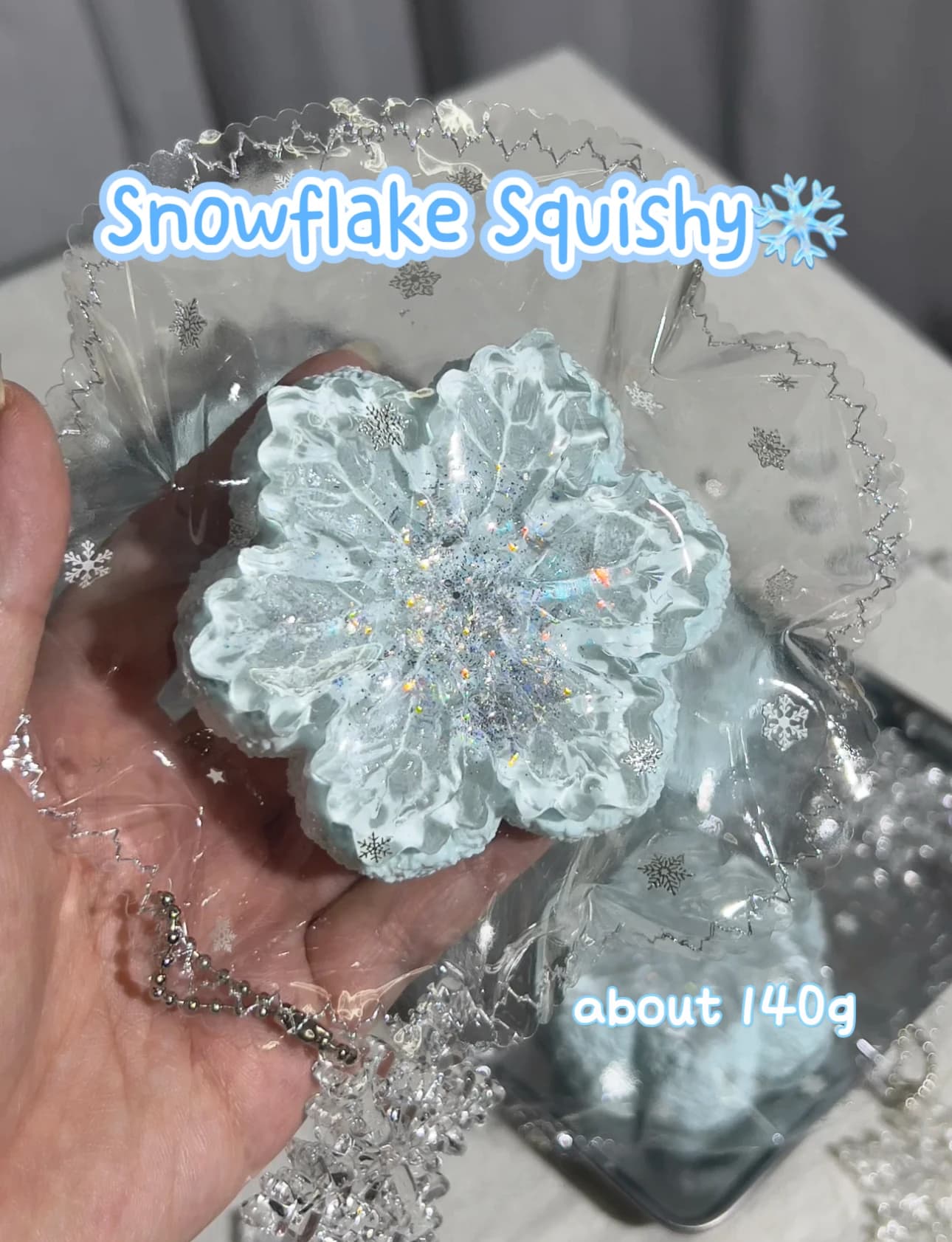 Flocon de neige artisanal moelleux : la combinaison de textures de l'argile gelée et de l'argile cré