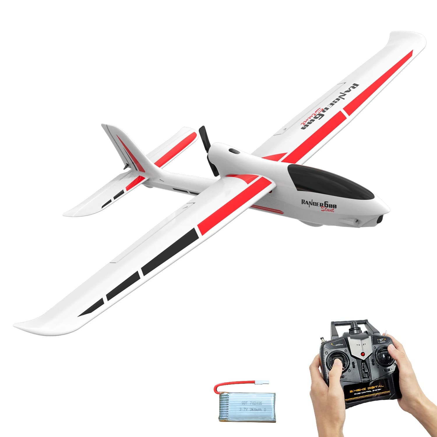 Communautés eur féminin RC avec stabilisateur gyroscopique à 6 axes, avion de chasse RTF U-Turn, 2.4GHz, 4CH, mousse EPP, 600mm