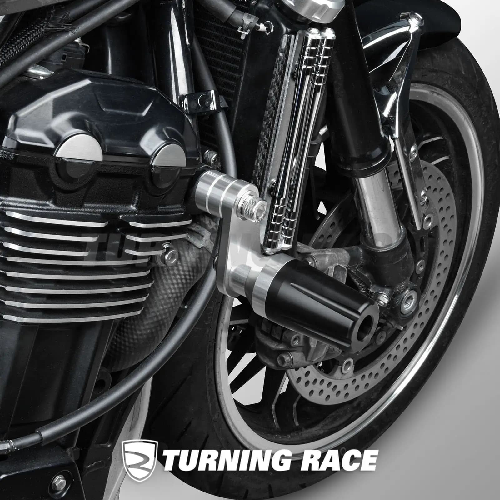 【TURNING RACE】 Glissières de cadre pour Kawasaki Z900 Z900RS CAFE 2017-2026