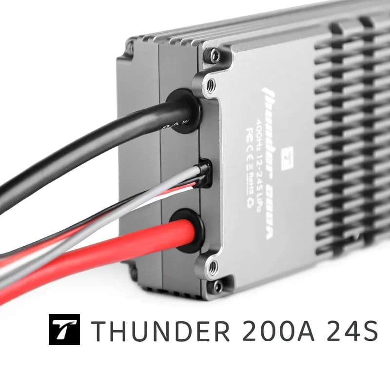 THUNDER 200A 24S T—MOTOR ESC haute puissance pour drones