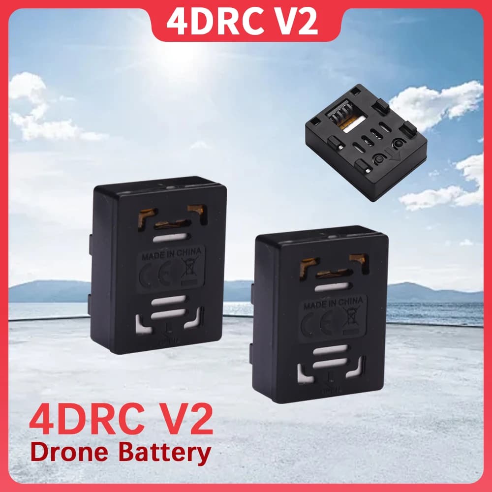 Mise à niveau de la batterie de Drone RC 4D-V2 3.7V 800mAh pour 4DRC V2 Mini quatre accessoires d'hélicoptère